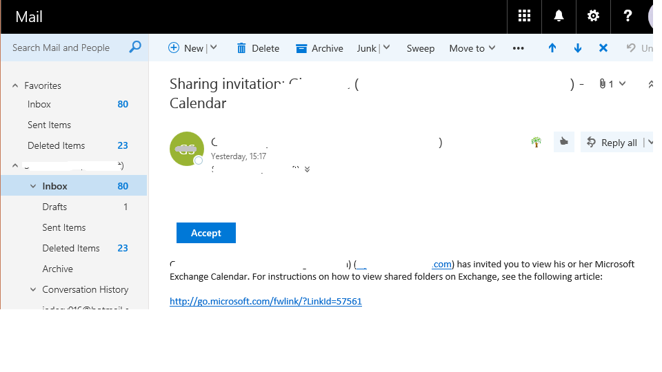 you cannot open a shared calendar in outlook 2016 for mac